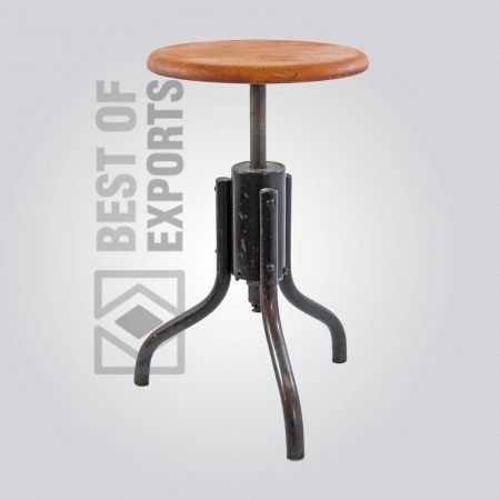 industrial bar stool, Industrial Leather Bar Stools, rustic industrial bar stools, Industrial Bar Stool Leather Seat With Back Brown, Bar Stools & Chairs, Metal Industrial Bar Stools, Industrial Bar Stools and Counter Stools, industrial stools with backs, industrial bar stools with backs, vintage industrial bar stools