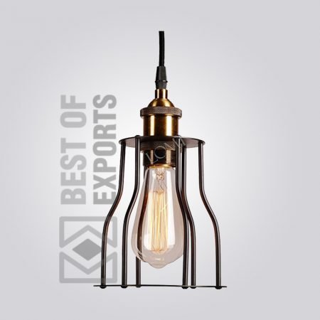 Industrial Ceiling Lamp With Cage