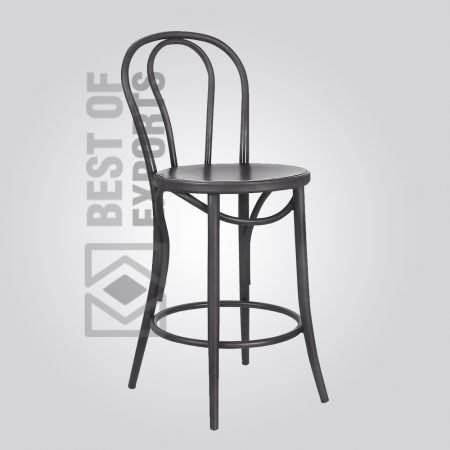 Industrial Dining Chair With Round Seat