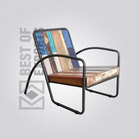 Modern Style Reclaimed Wood Rest Chair